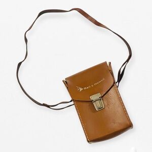 Vintage Cow Hide Brown Leather camera bag by Bell & Howell CASE ONLY